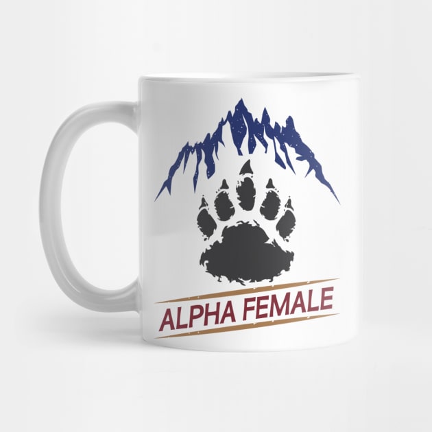 Bear Paw Alpha Female Bear Feminism Strong Woman by alltheprints